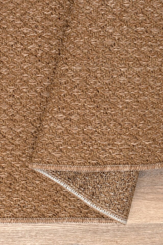 Juteks Naturel Jüt Halı Örme Kilim Sisal Hasır Halı Yıkanabilir Mutfak Balkon Halısı Kaymaz Taban