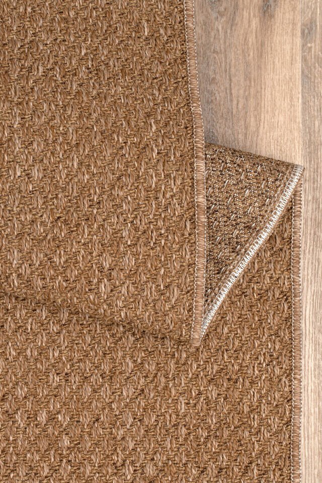 Juteks Naturel Jüt Halı Örme Kilim Sisal Hasır Halı Yıkanabilir Mutfak Balkon Halısı Kaymaz Taban