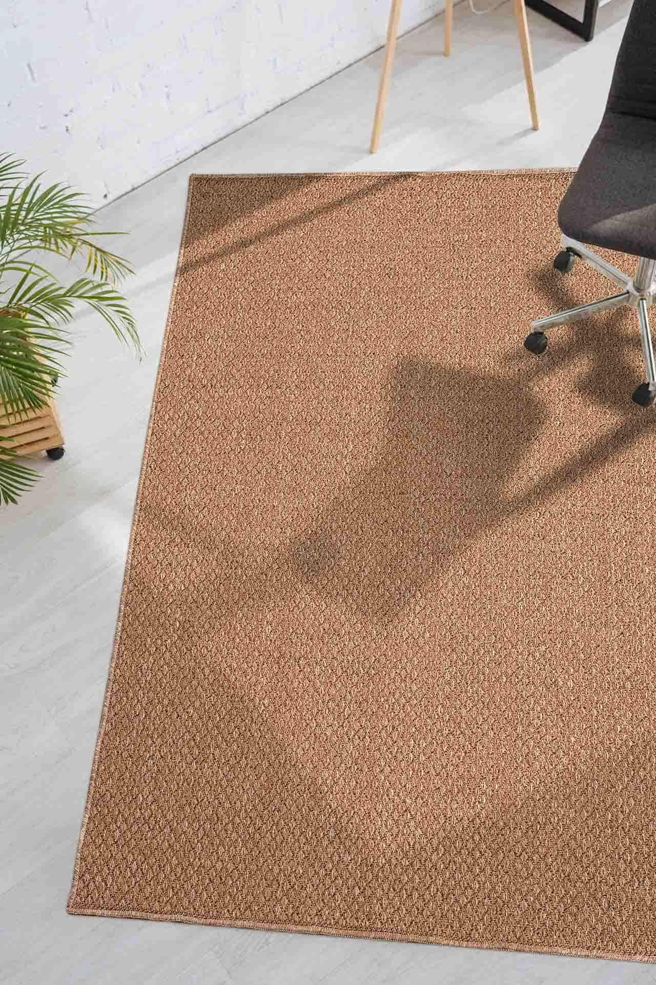 Juteks Naturel Jüt Halı Örme Kilim Sisal Hasır Halı Yıkanabilir Mutfak Balkon Halısı Kaymaz Taban