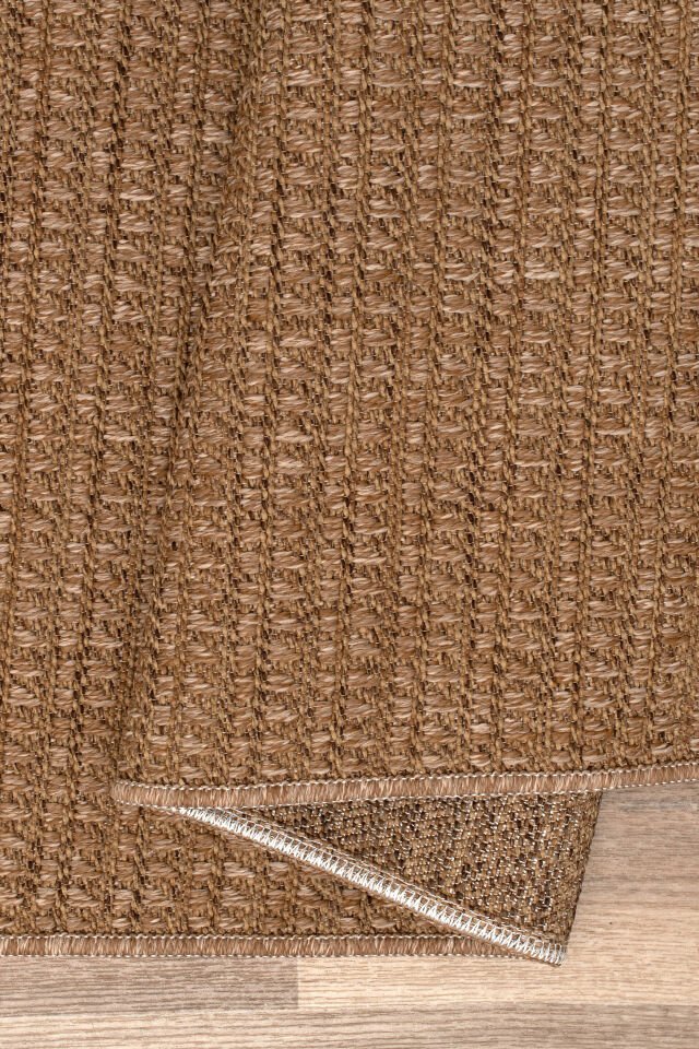 Juteks Naturel Jüt Halı Örme Kilim Sisal Hasır Halı Yıkanabilir Mutfak Balkon Halısı Kaymaz Taban