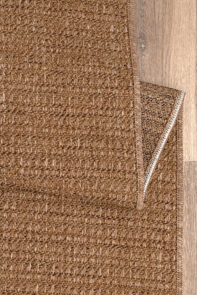 Juteks Naturel Jüt Halı Örme Kilim Sisal Hasır Halı Yıkanabilir Mutfak Balkon Halısı Kaymaz Taban