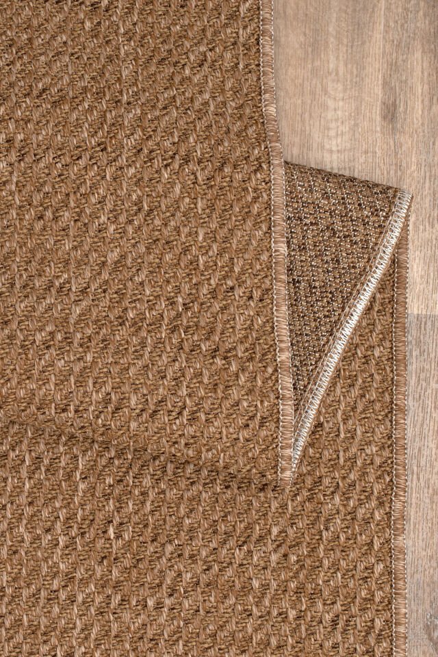 Juteks Naturel Jüt Halı Örme Kilim Sisal Hasır Halı Yıkanabilir Mutfak Balkon Halısı Kaymaz Taban