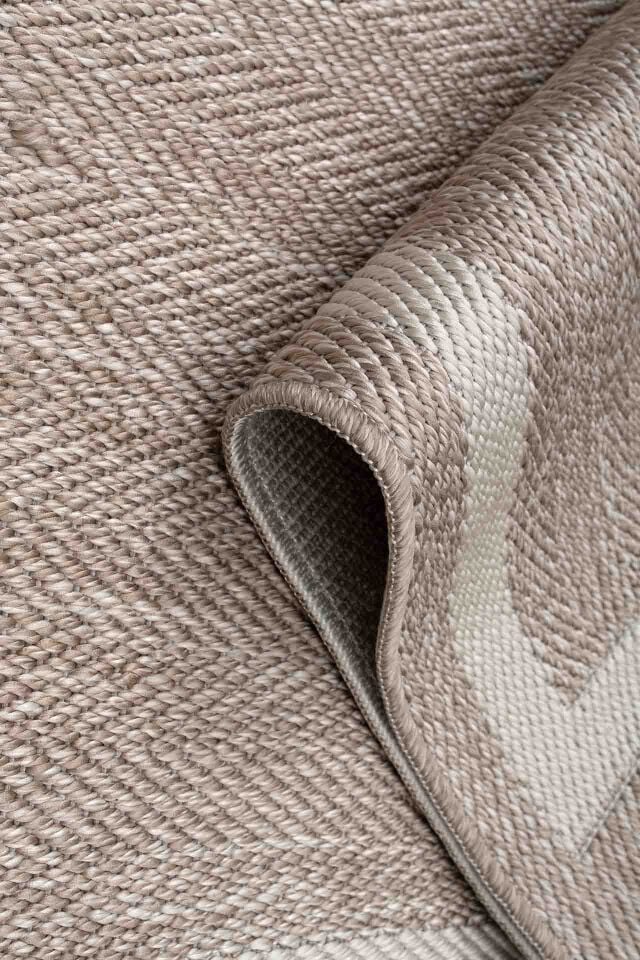 Shine Bej Kaymaz Taban Bordür Yolluk Sisal Hol Koridor Halısı Kolay Temizlenebilir Kilim Halı Yolluk