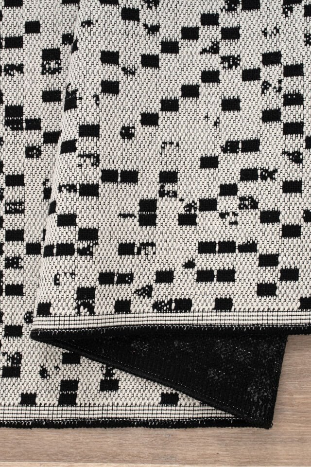 Senna Kilim Dokuma ve Kaymaz Taban Antialerjik Makinede Yıkanabilir Leke Tutmaz Halı Beyaz