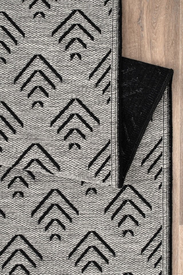 Senna Kilim Dokuma ve Kaymaz Taban Antialerjik Makinede Yıkanabilir Leke Tutmaz Halı Gri