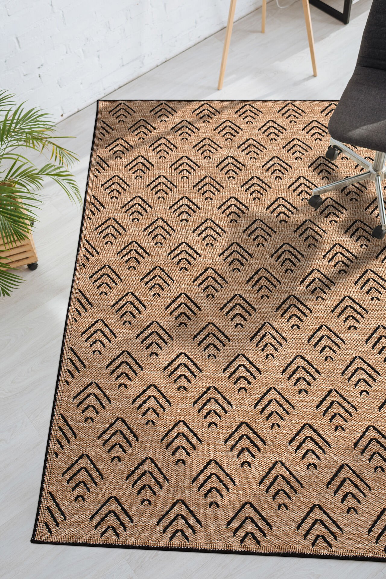 Senna Kilim Dokuma ve Kaymaz Taban Antialerjik Makinede Yıkanabilir Leke Tutmaz Halı Bej