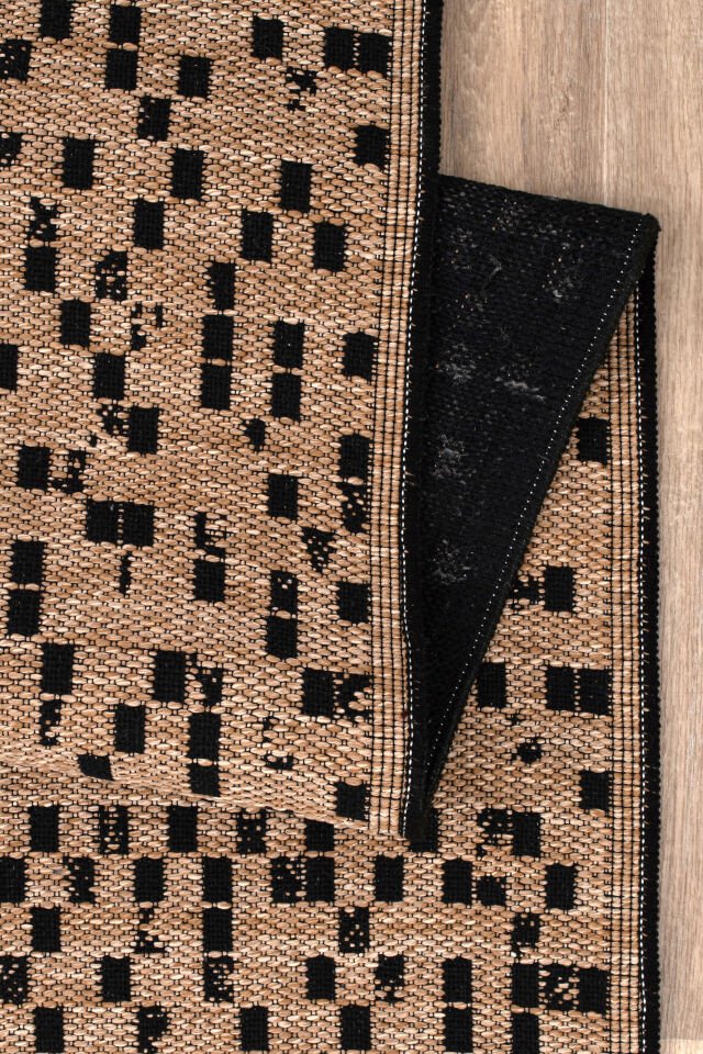 Senna Kilim Dokuma ve Kaymaz Taban Antialerjik Makinede Yıkanabilir Leke Tutmaz Halı Bej