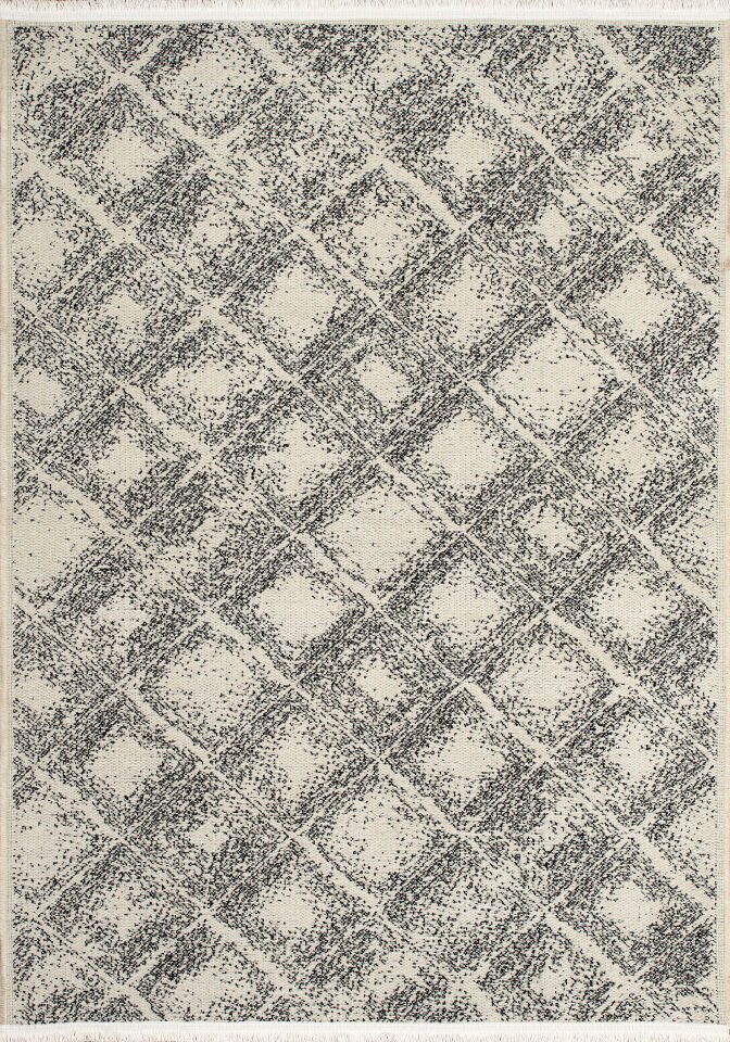 Serelia Şönil Kilim Dokuma ve Kaymaz Taban Antialerjik Makinede Yıkanabilir Leke Tutmaz Halı Beyaz