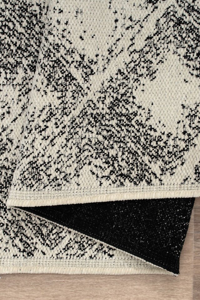 Serelia Şönil Kilim Dokuma ve Kaymaz Taban Antialerjik Makinede Yıkanabilir Leke Tutmaz Halı Beyaz