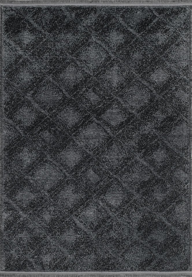 Serelia Şönil Kilim Dokuma ve Kaymaz Taban Antialerjik Yıkanabilir Leke Tutmaz Halı Antrasit