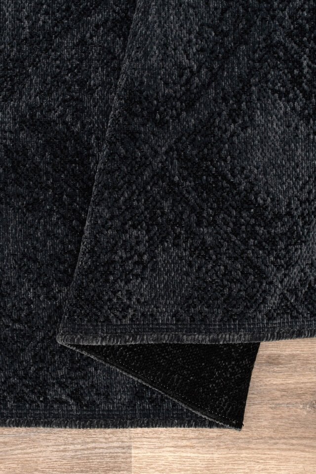 Serelia Şönil Kilim Dokuma ve Kaymaz Taban Antialerjik Yıkanabilir Leke Tutmaz Halı Antrasit