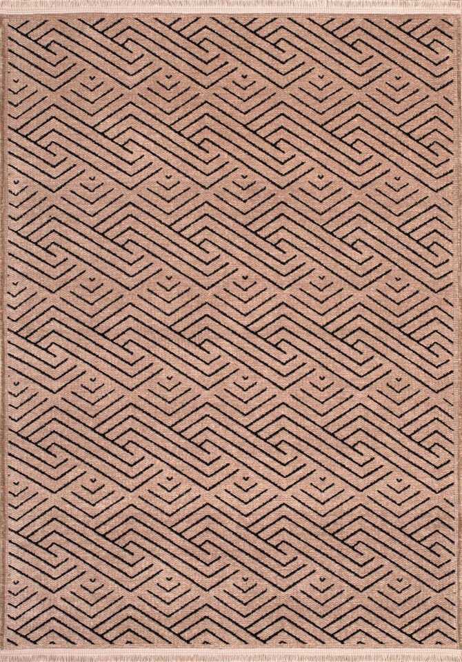 Serelia Şönil Kilim Dokuma ve Kaymaz Taban Antialerjik Makinede Yıkanabilir Leke Tutmaz Halı Bej