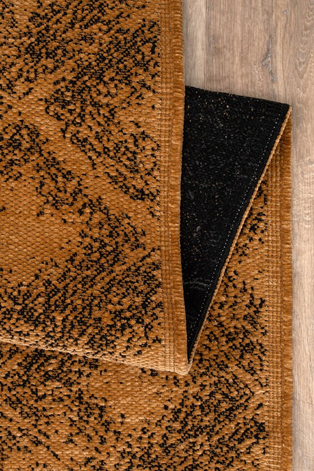 Serelia Şönil Kilim Dokuma Ve Kaymaz Taban Antialerjik Makinede Yıkanabilir Leke Tutmaz Halı Hardal